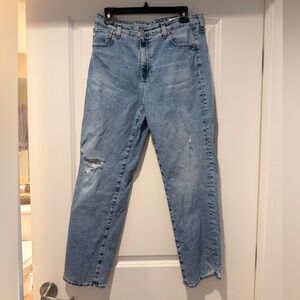 Ag Adriano Goldschmied Light Blue Denim Jeans Sage Straight Leg